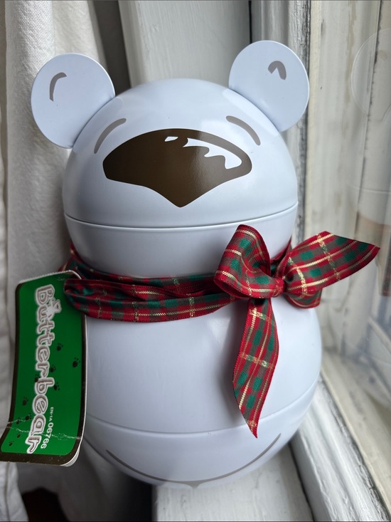 Lush Other - Lush Butterbear 10” Decorative Metal Storage Tin Rare Christmas Collector’s find